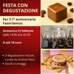 Festa con degustazione, giochi e omaggi (7° anniversario Fassi-Genius) - 22 feb ore 19:00